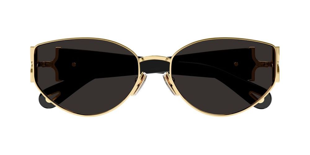 MARCIE CH0260S Gold Oval Sunglasses