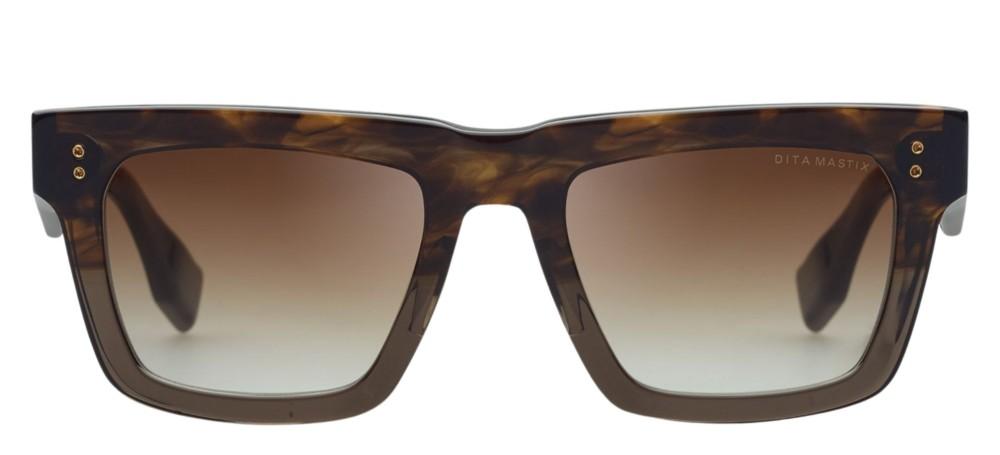 MASTIX Brown Geometric Sunglasses