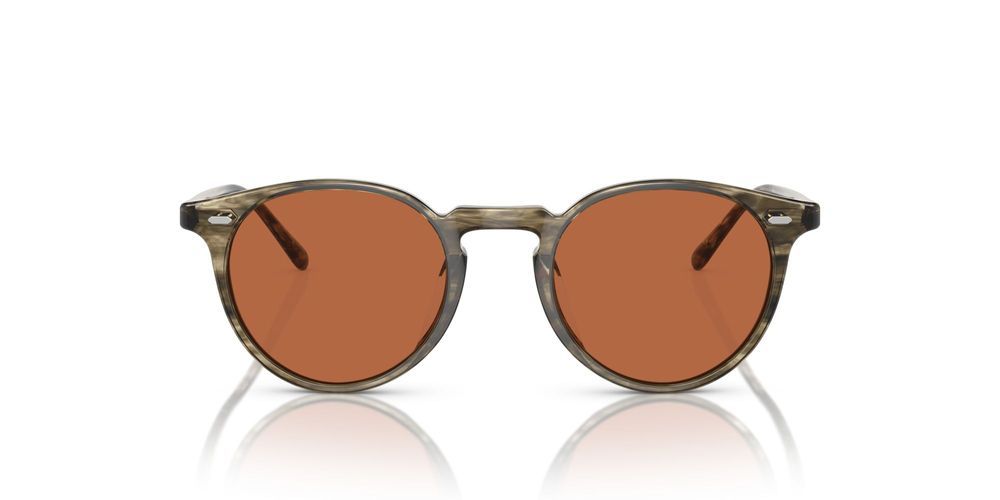 N.02 SUN OV 5529SU Green Geometric Sunglasses