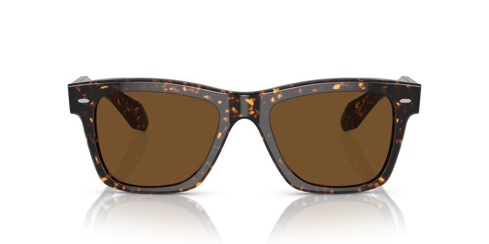 N.04 SUN OV 5552SU Orange Rectangle Sunglasses
