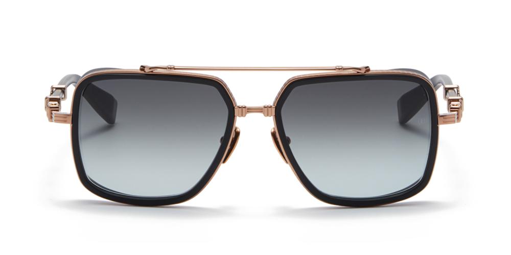 OFFICIER Rose Gold Geometric Sunglasses