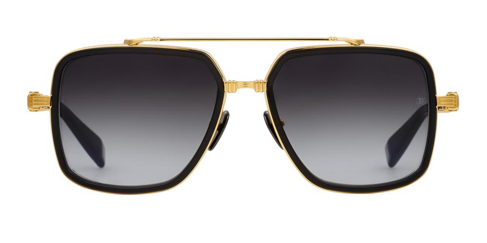 OFFICIER Gold Geometric Sunglasses