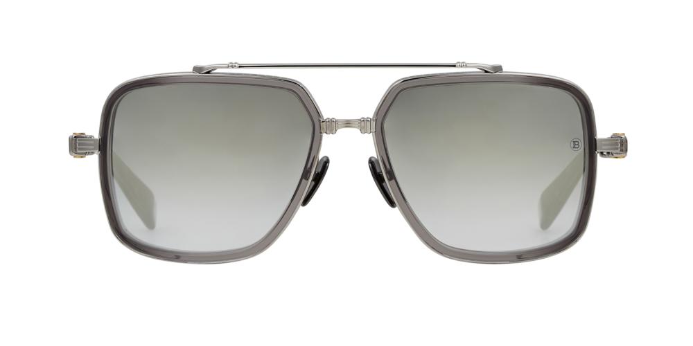 OFFICIER Silver Geometric Sunglasses