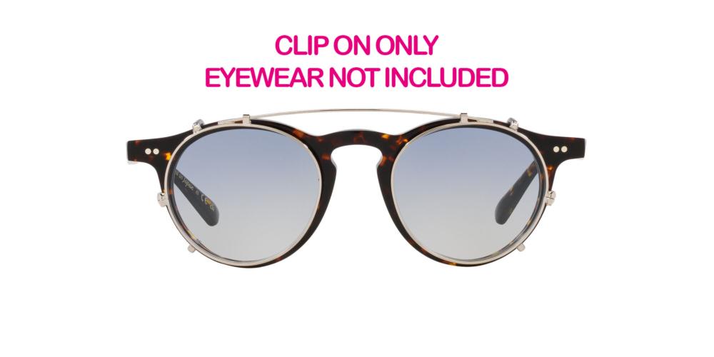OP-13 CLIP ON OV 5504C Silver Round Eyeglasses