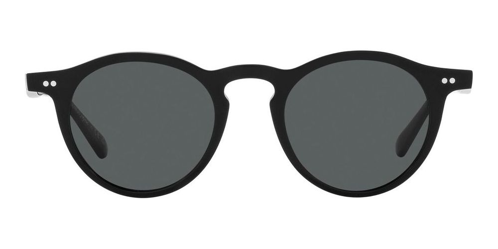 OP-13 SUN OV 5504SU Black Round Sunglasses
