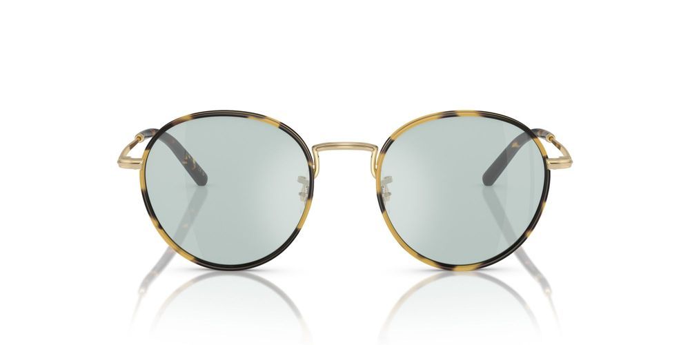 OV 1333 Gold Round Eyeglasses