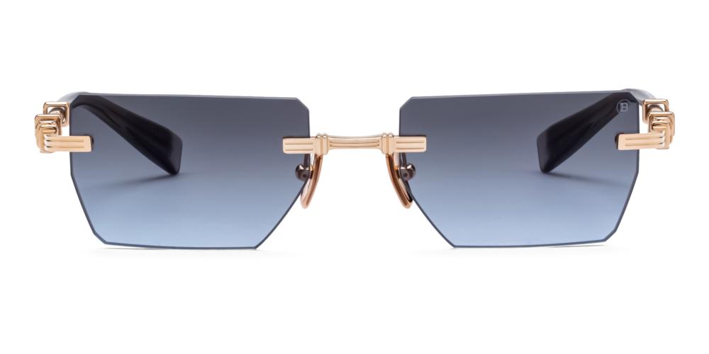 PIERRE Gold Rectangle Sunglasses