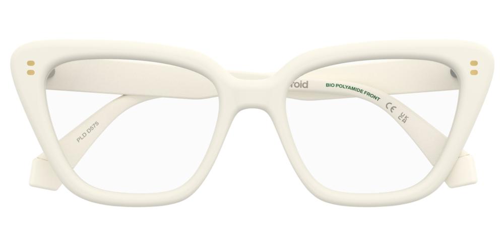 PLD D575 White Cat Eye Eyeglasses