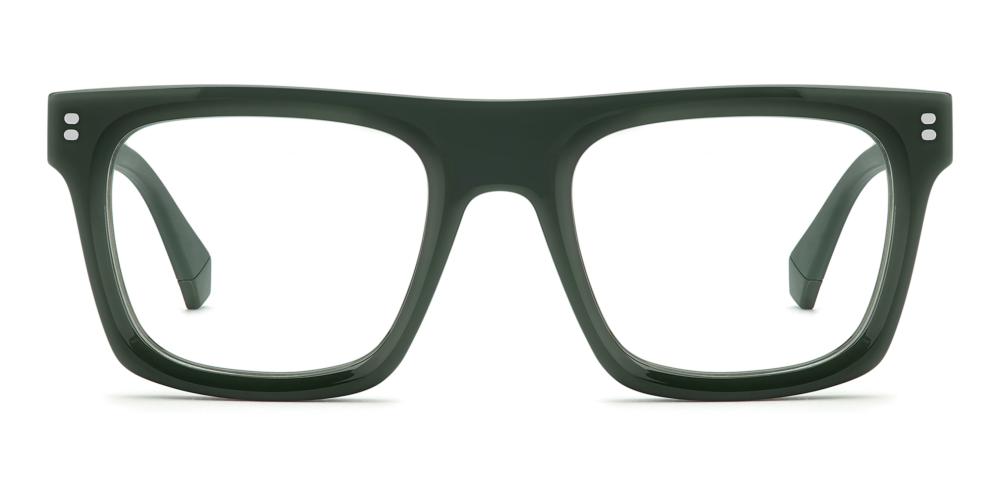 PLD D577 Green Rectangle Eyeglasses