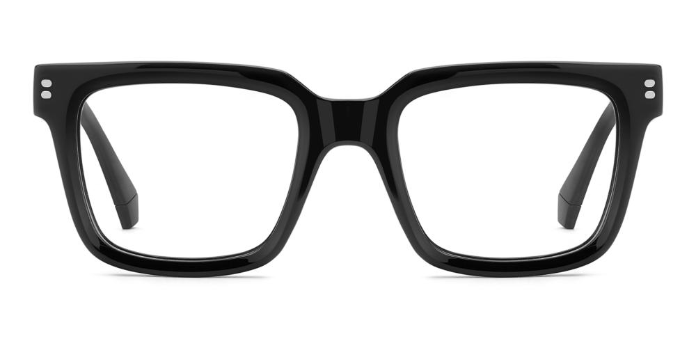 PLD D578 Black Squared Eyeglasses