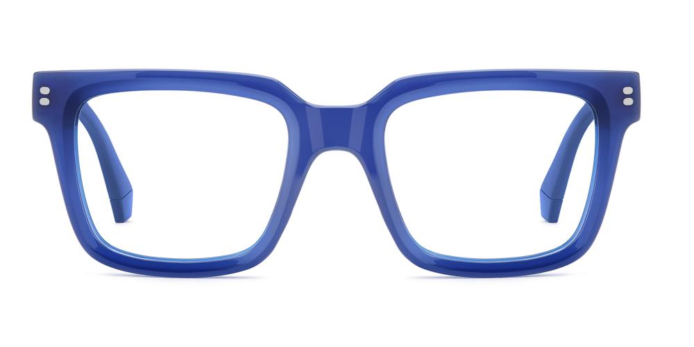 PLD D578 Blue Squared Eyeglasses