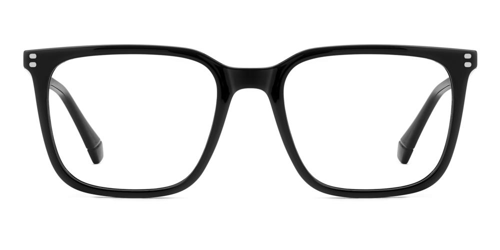 PLD D580 Black Squared Eyeglasses