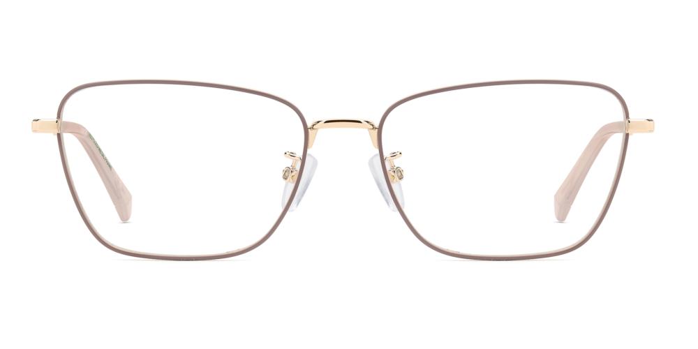 PLD D581/G Rose Gold Cat Eye Eyeglasses