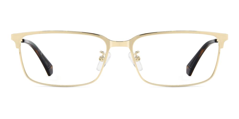 PLD D583/G Gold Rectangle Eyeglasses