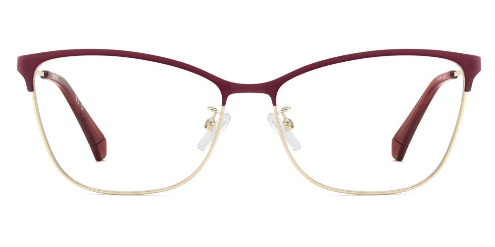 PLD D584/G Red Cat Eye Eyeglasses