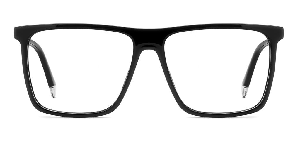 PLD D589 Black Rectangle Eyeglasses