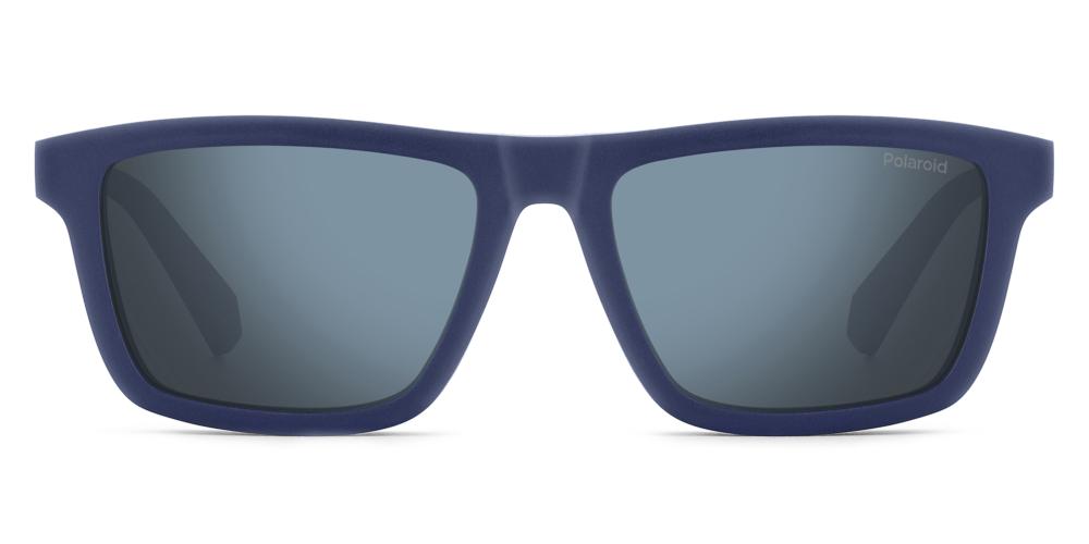 PLD D590/C Blue Rectangle Sunglasses