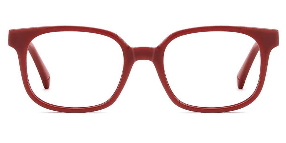 PLD D846 Red Squared Eyeglasses