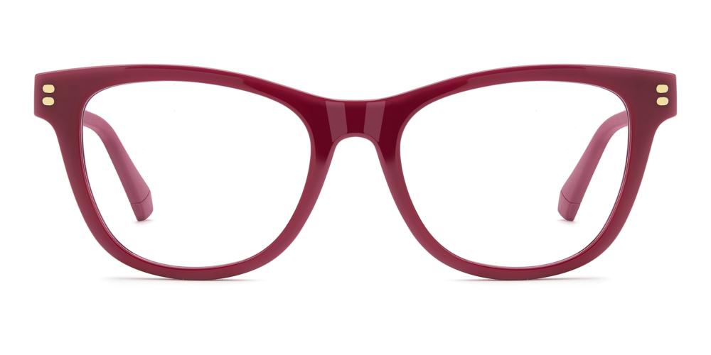 PLD D848 Red Cat Eye Eyeglasses