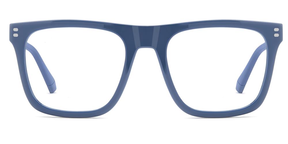 PLD D849 Blue Rectangle Eyeglasses