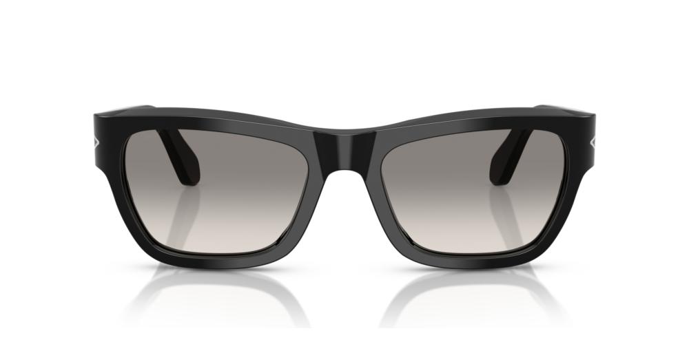 PO 0091S Black Squared Sunglasses