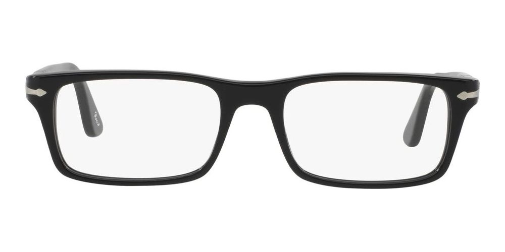 PO 3050V Black Squared Eyeglasses