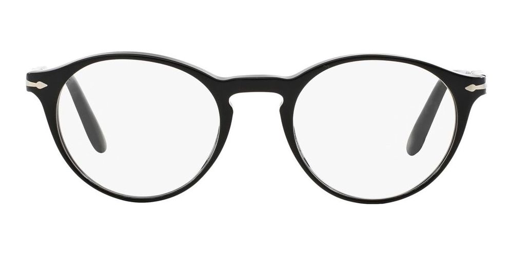 PO 3092V Black Round Eyeglasses