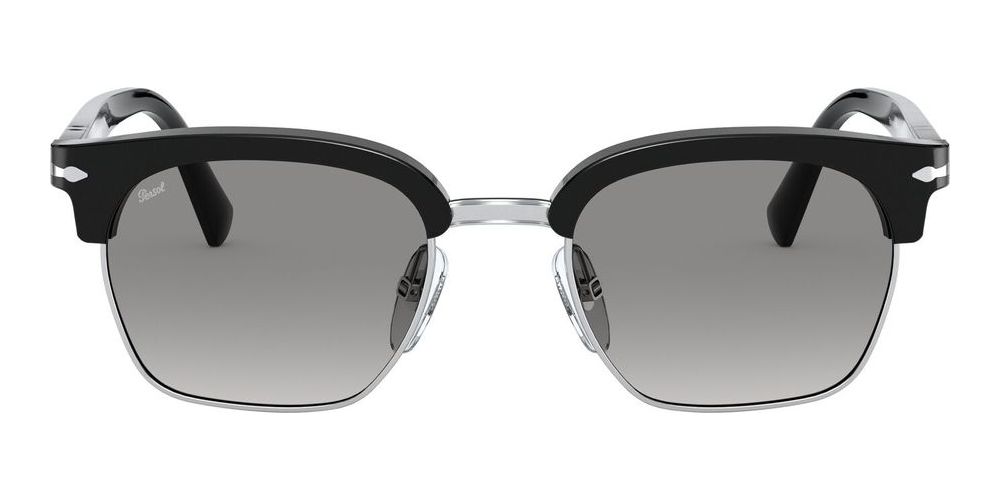 PO 3199S Black Geometric Sunglasses