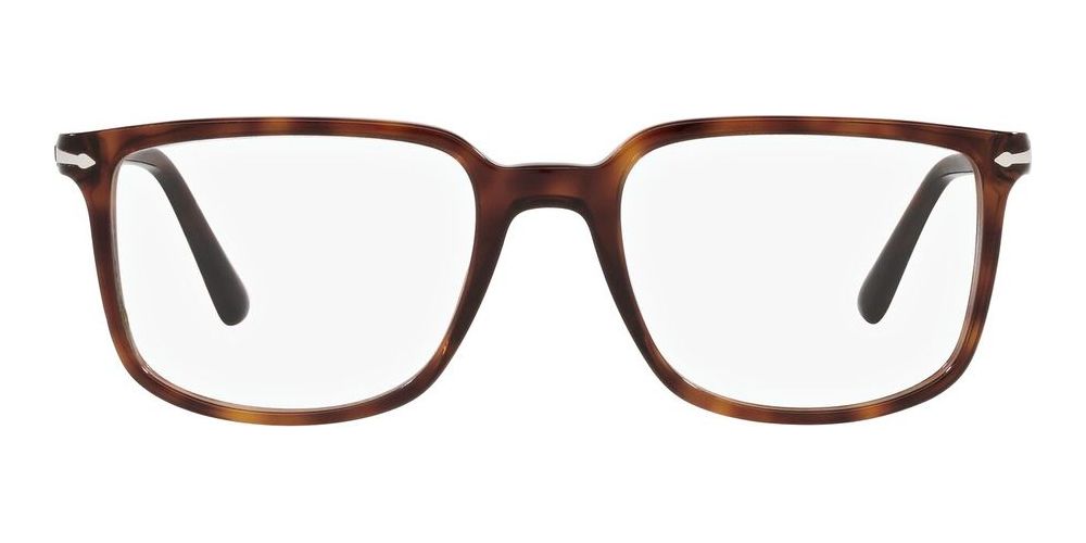 PO 3275V Havana Geometric Eyeglasses