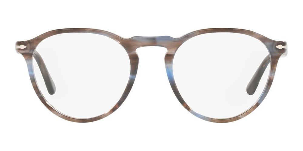 PO 3286V Blue Round Eyeglasses