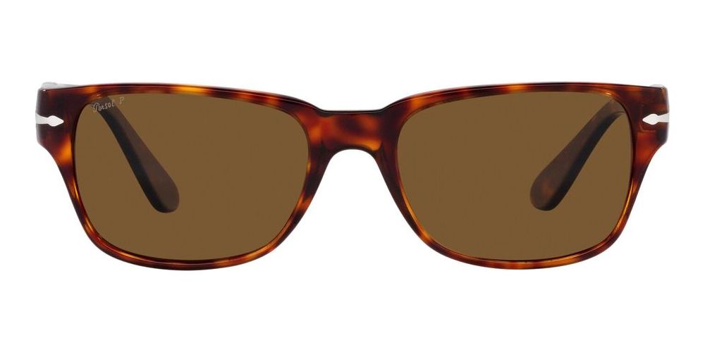 PO 3288S Havana Geometric Sunglasses