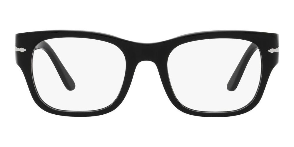 PO 3297V Black Geometric Eyeglasses