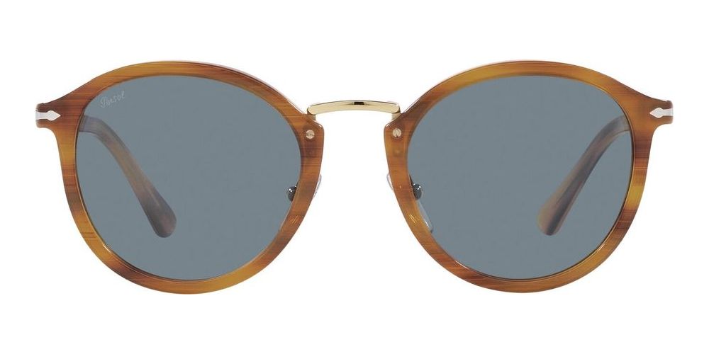 PO 3309S Brown Squared Sunglasses