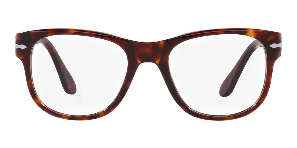 PO 3312V Havana Squared Eyeglasses