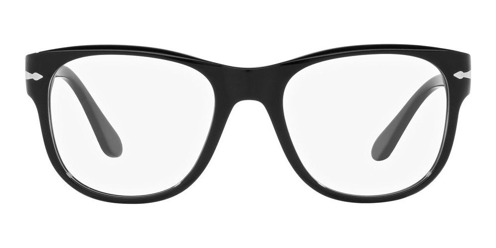 PO 3312V Black Squared Eyeglasses