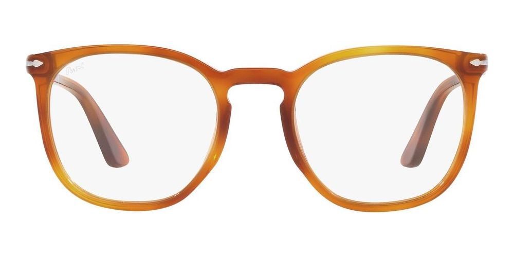 PO 3316S Brown Squared Sunglasses