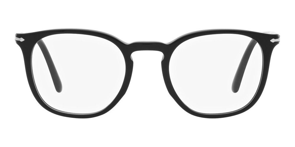 PO 3318V Black Squared Eyeglasses