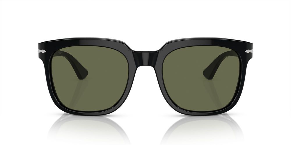 PO 3323S Black Squared Sunglasses