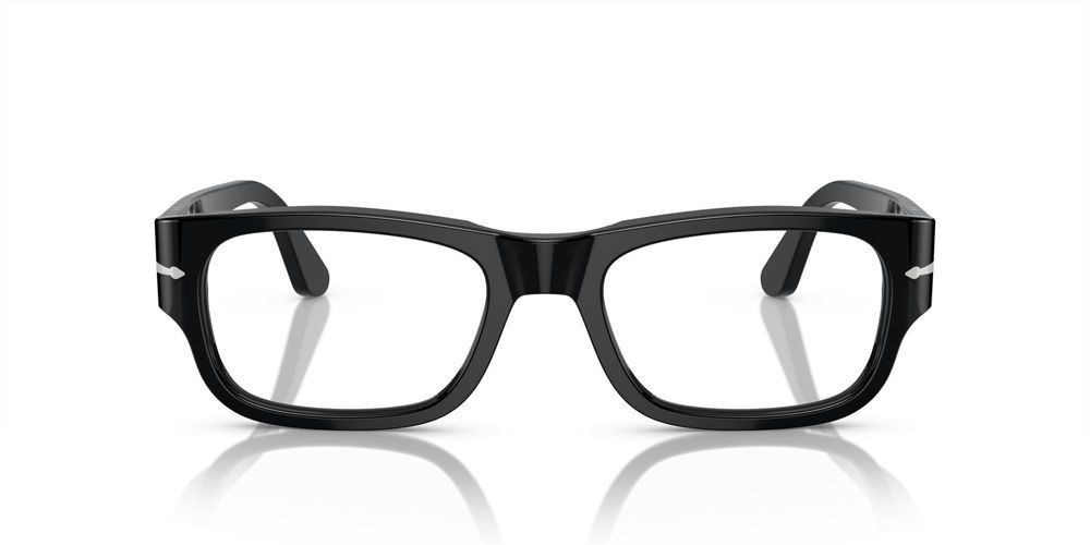 PO 3324V Black Geometric Eyeglasses