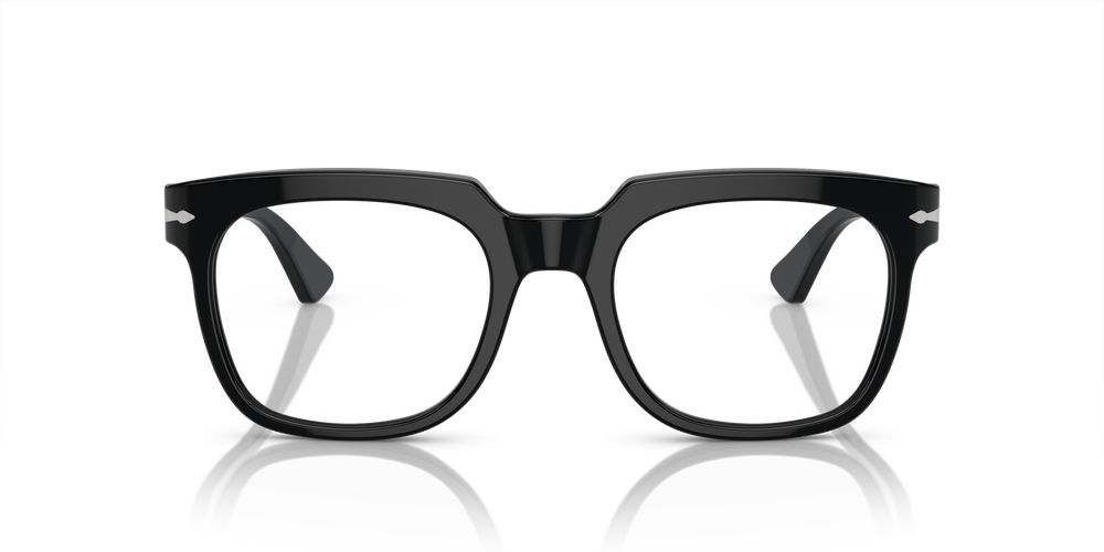 PO 3325V Black Geometric Eyeglasses