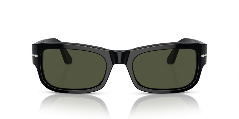 PO 3326S Black Geometric Sunglasses