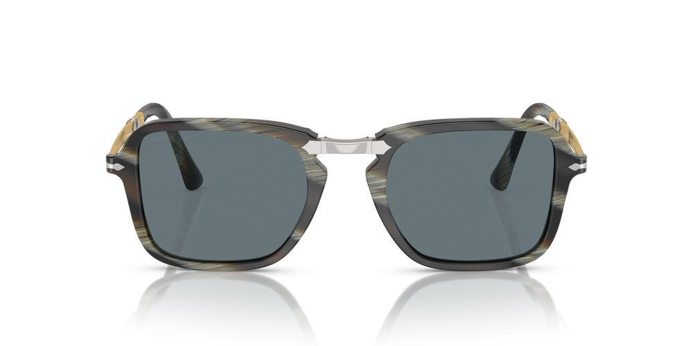 PO 3330S Green Geometric Sunglasses