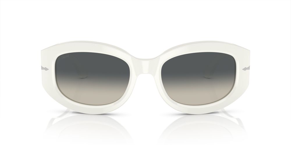 PO 3335S White Geometric Sunglasses