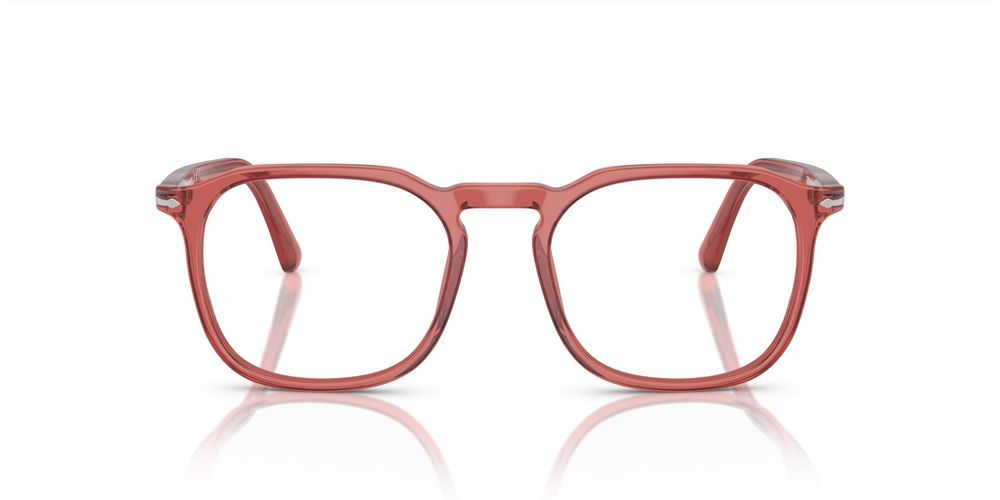 PO 3337V Red Geometric Eyeglasses