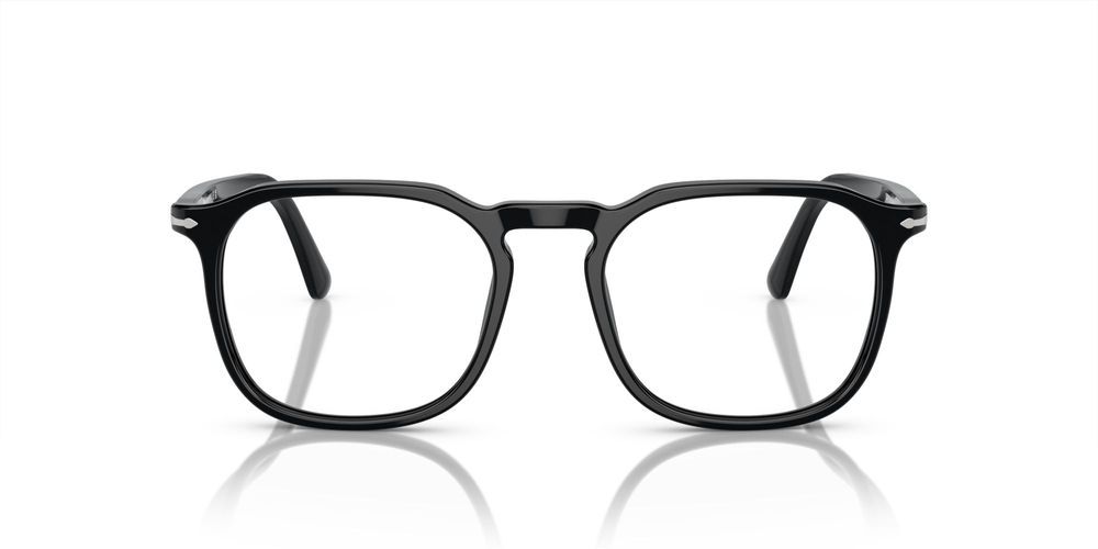 PO 3337V Black Geometric Eyeglasses