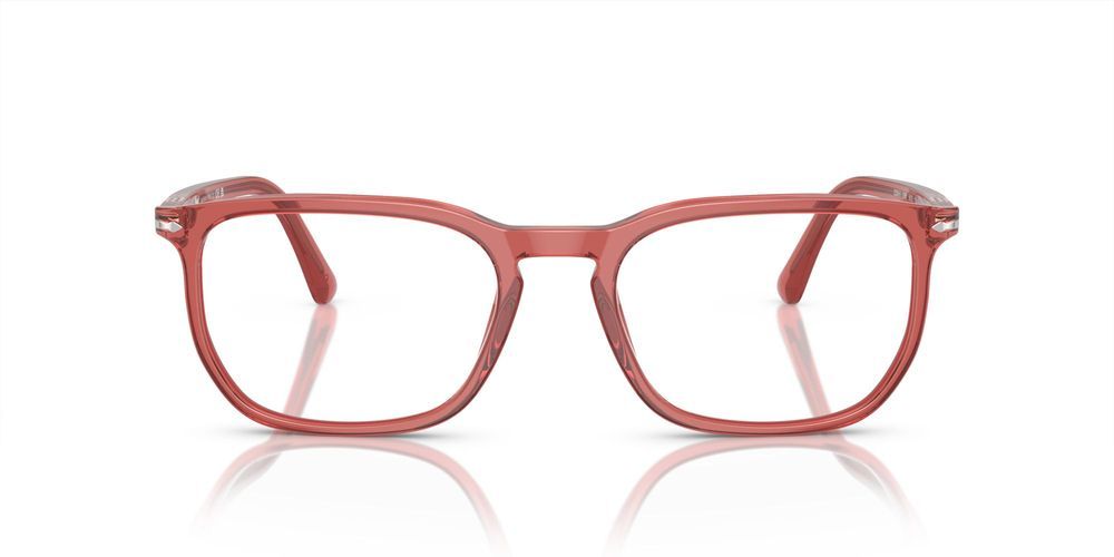 PO 3339V Red Squared Eyeglasses