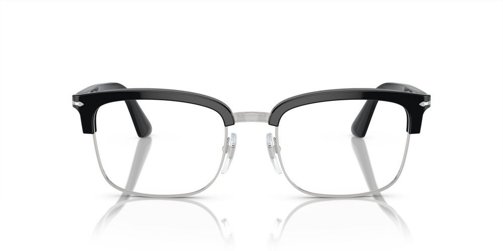 PO 3340V Black Geometric Eyeglasses