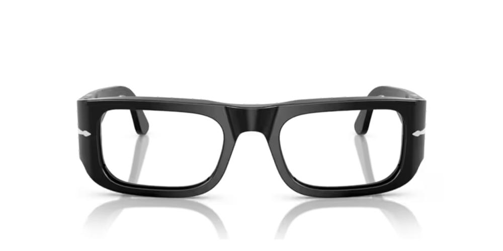 PO 3362V Black Rectangle Eyeglasses