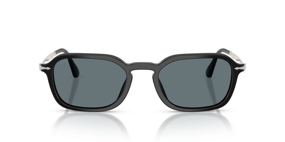 PO 3381S Black Geometric Sunglasses