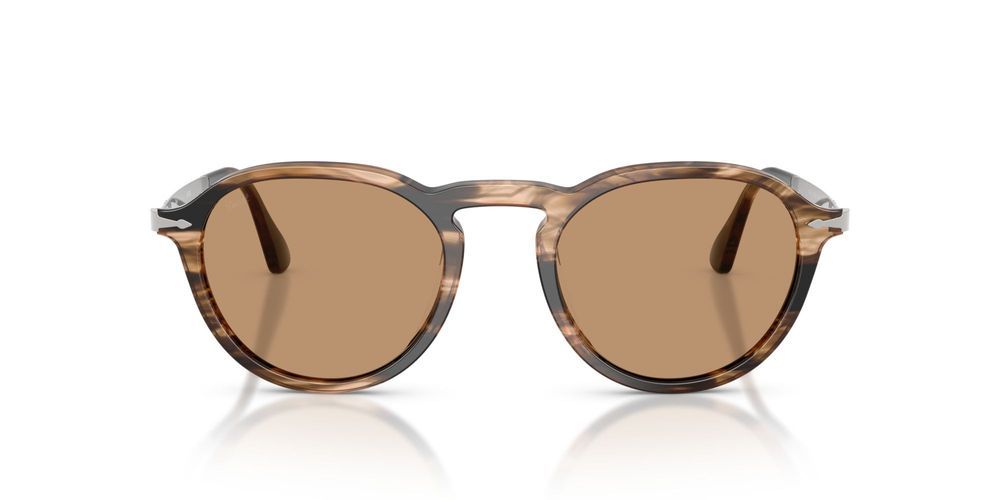 PO 3383S Havana Round Sunglasses